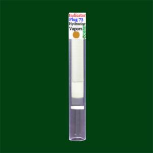 Hydrazine vapor filter breakthrough indicator
